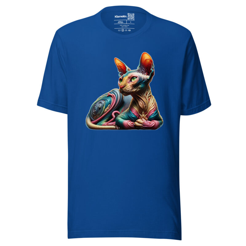 Psychedelic sphinxkatze unisex-t-shirt