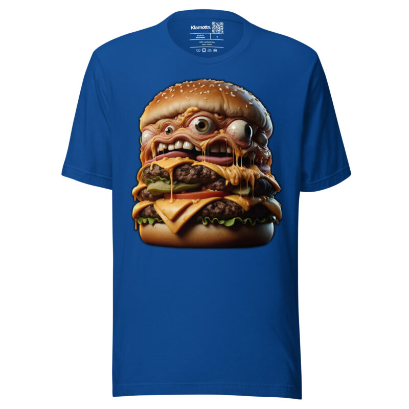 Verrückter Monster-Burger Unisex-T-Shirt
