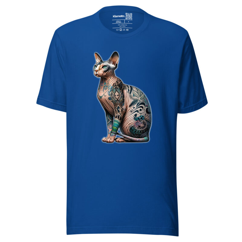 Majestätische Sphynx-Katze Unisex-T-Shirt