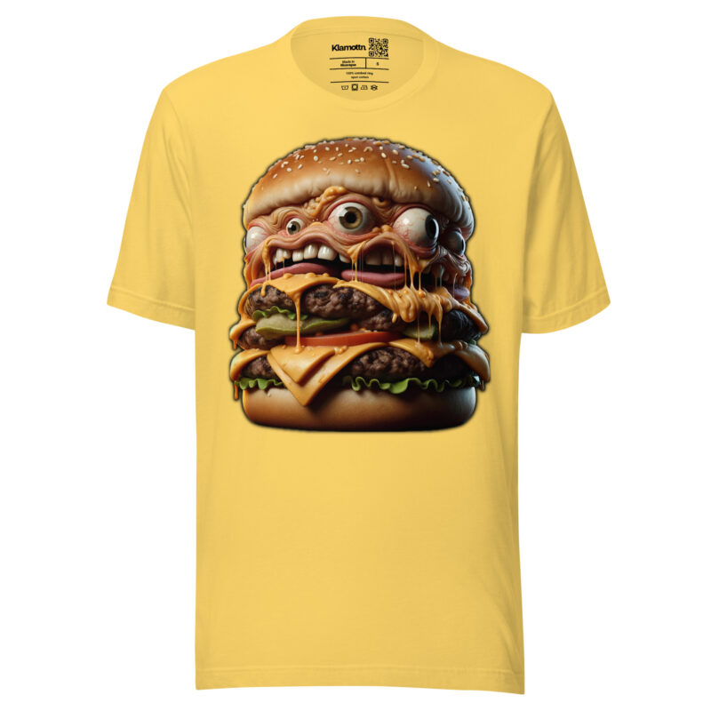 Verrückter Monster-Burger Unisex-T-Shirt