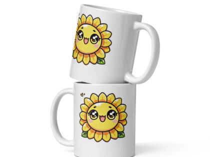 Kawaii Sonnenblume mit großen Glubschaugen Tasse – Home & Living – klamottn.de Kawaii Sonnenblume mit großen Glubschaugen Tasse – Home & Living – klamottn.de