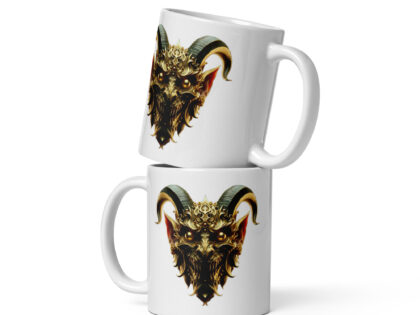 Goldener Dämonkopf Tasse – Home & Living – klamottn.de Goldener Dämonkopf Tasse – Home & Living – klamottn.de