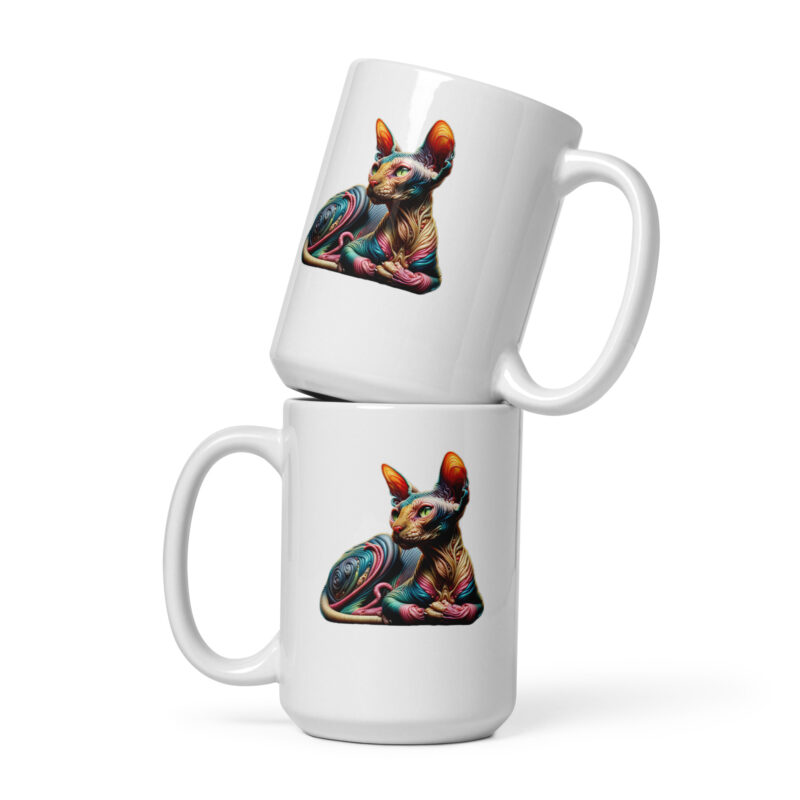 Psychedelische Sphinxkatze Tasse