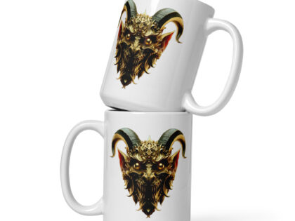 Goldener Dämonkopf Tasse – Home & Living – klamottn.de Goldener Dämonkopf Tasse – Home & Living – klamottn.de