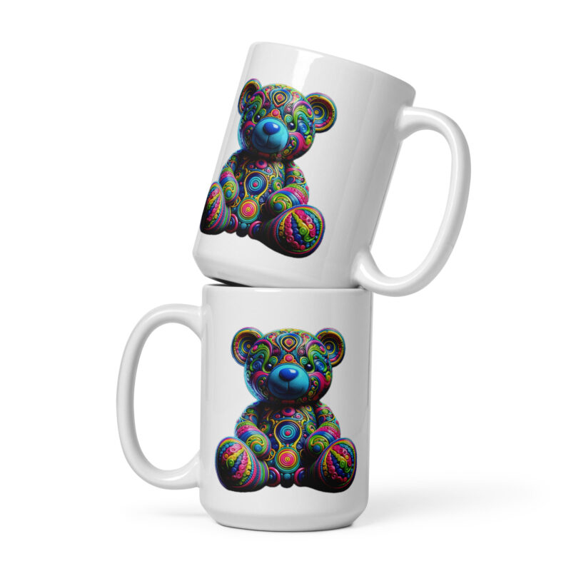 Bunter Psychedelic-Teddy Tasse