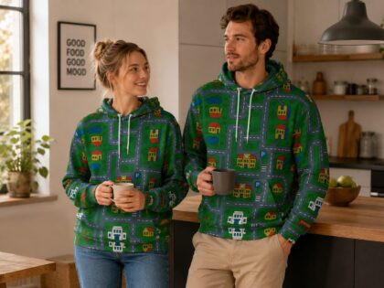 90er DDR Straßen Spielteppich Unisex-Kapuzenpullover - Special Edition – Hoodies – Klamottn™