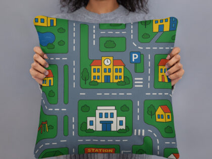 90er DDR Straßen Spielteppich Kissen – Home & Living – klamottn.de 90er DDR Straßen Spielteppich Kissen – Home & Living – klamottn.de