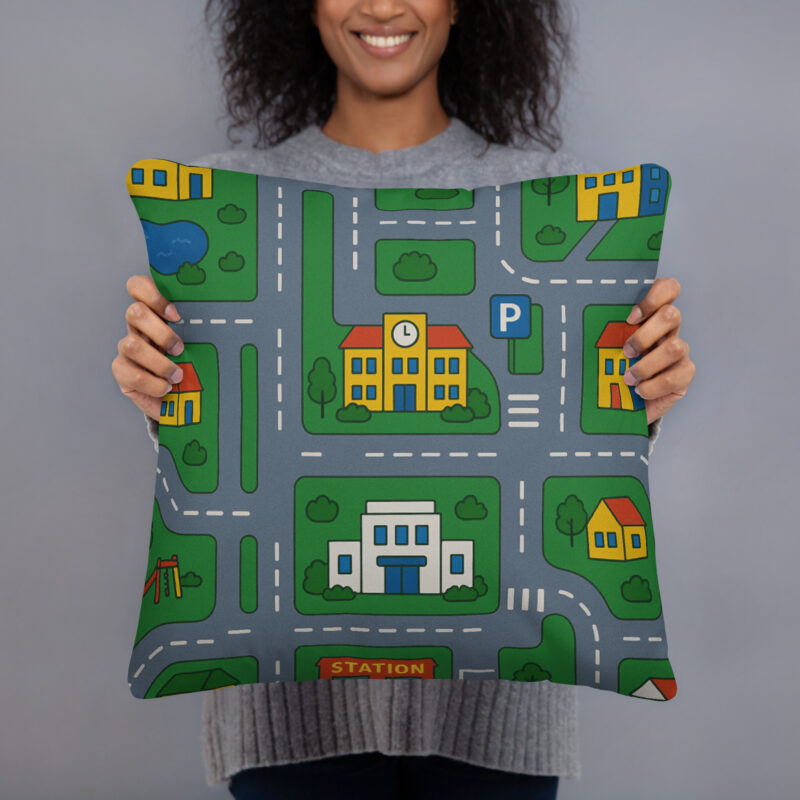 90er DDR Straßen Spielteppich Kissen – Home & Living – klamottn.de