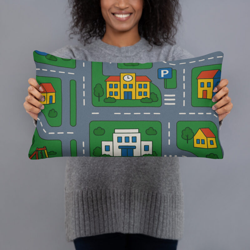 90er DDR Straßen Spielteppich Kissen – Home & Living – klamottn.de