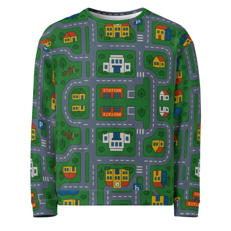 90er DDR Straßen Spielteppich Unisex-Pullover - Special Edition – Sweatshirts – klamottn.de