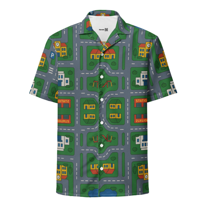 90er DDR Straßen Spielteppich Allover-Unisex-Hemd – Hemden – klamottn.de