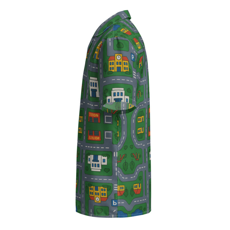 90er DDR Straßen Spielteppich Allover-Unisex-Hemd – Hemden – klamottn.de