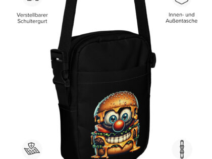 Cheeseburger Clown Umhängetasche – Accessoires – klamottn.de Cheeseburger Clown Umhängetasche – Accessoires – klamottn.de
