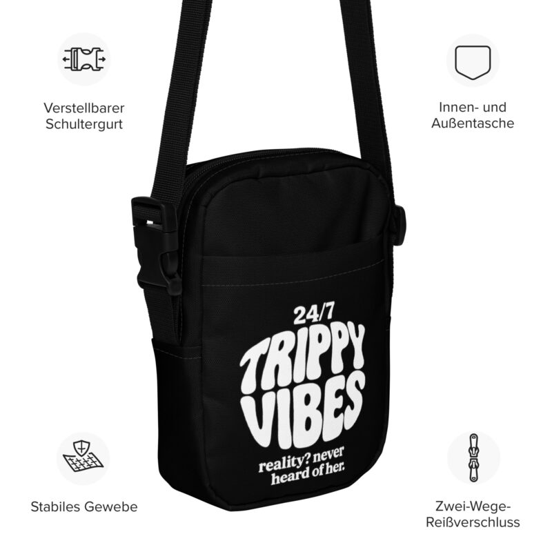 Trippy Vibes – Reality? Never heard of her Umhängetasche – Accessoires – klamottn.de