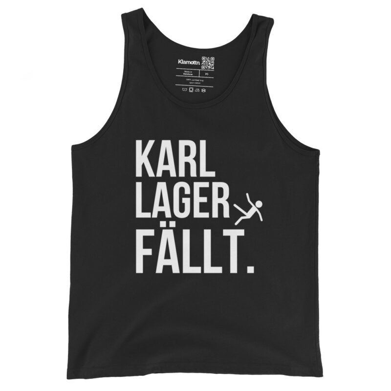 Karl Lager fällt Unisex-Tank-Top – Tank Tops – klamottn.de