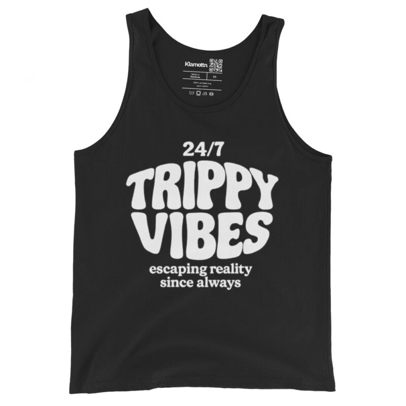 Trippy Vibes – Escaping reality since always Unisex-Tank-Top – Tank Tops – klamottn.de