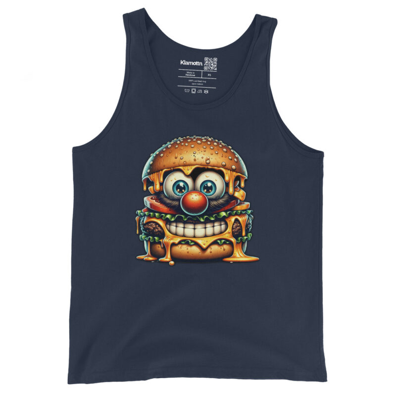 Cheeseburger Clown Unisex-Tank-Top – Tank Tops – klamottn.de