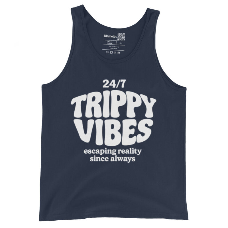 Trippy Vibes – Escaping reality since always Unisex-Tank-Top – Tank Tops – klamottn.de