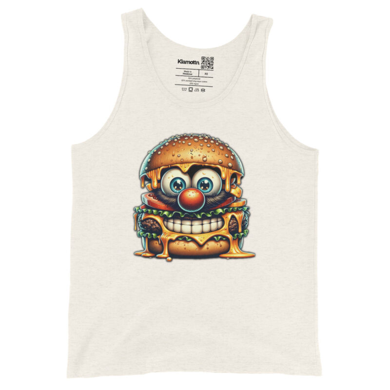 Cheeseburger Clown Unisex-Tank-Top – Tank Tops – klamottn.de