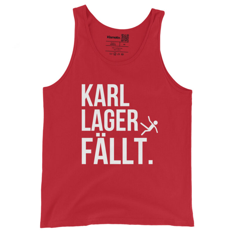 Karl Lager fällt Unisex-Tank-Top – Tank Tops – klamottn.de