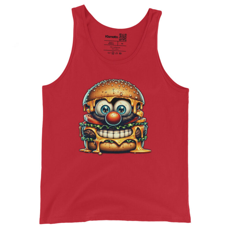 Cheeseburger Clown Unisex-Tank-Top – Tank Tops – klamottn.de