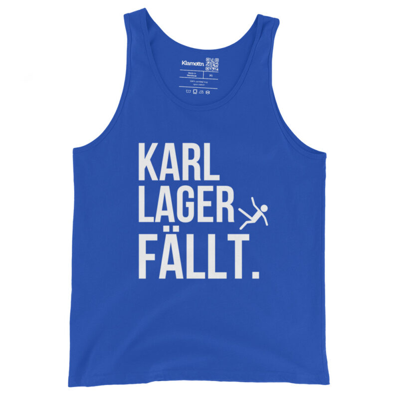 Karl Lager fällt Unisex-Tank-Top – Tank Tops – klamottn.de