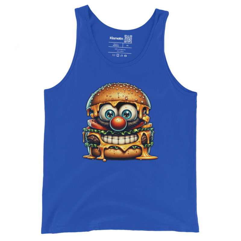 Cheeseburger Clown Unisex-Tank-Top – Tank Tops – klamottn.de