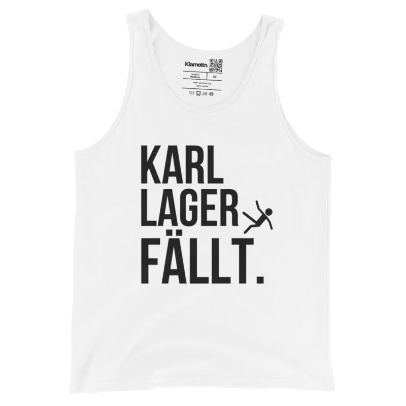 Karl Lager fällt Unisex-Tank-Top – Tank Tops – klamottn.de