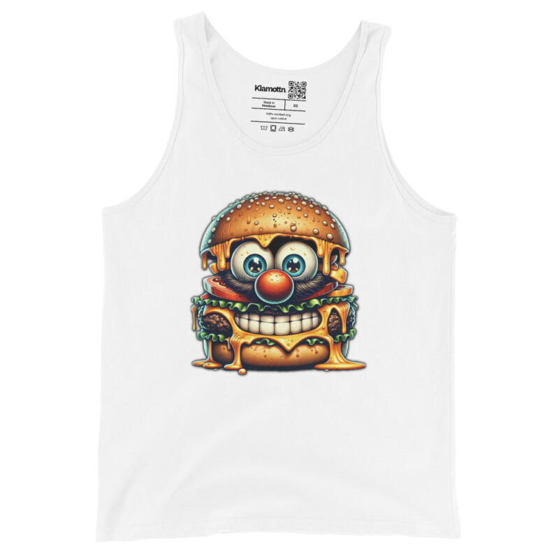 Cheeseburger Clown Unisex-Tank-Top – Tank Tops – klamottn.de