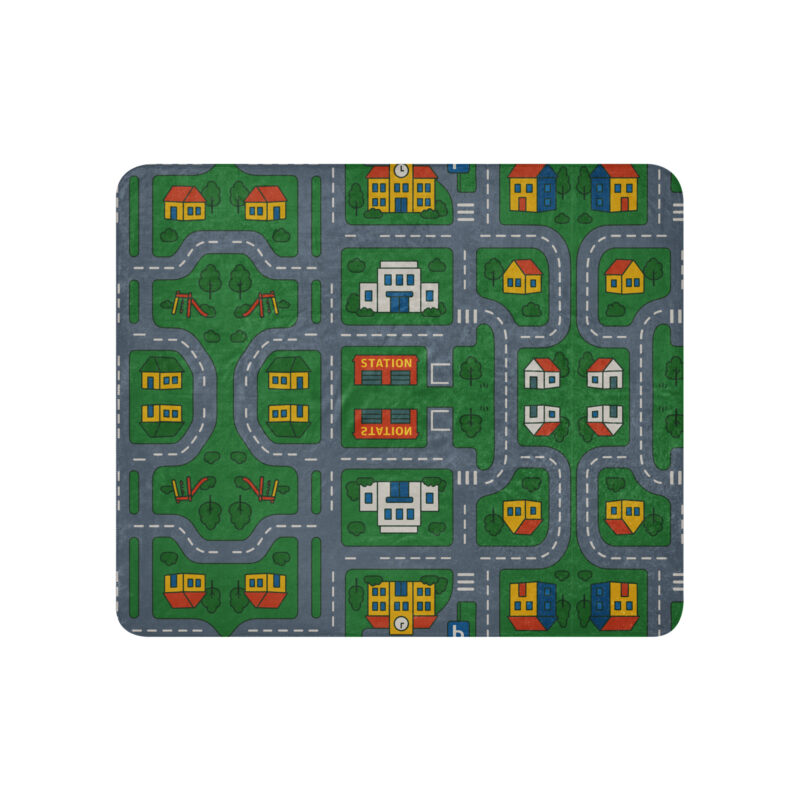 90er DDR Straßen Spielteppich Sherpa-Decke – Home & Living – klamottn.de