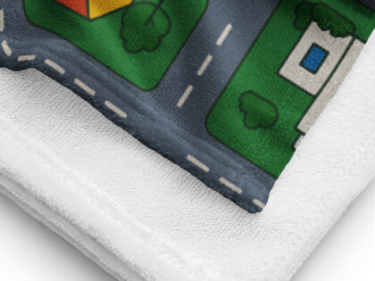 90er DDR Straßen Spielteppich Handtuch – Home & Living – klamottn.de