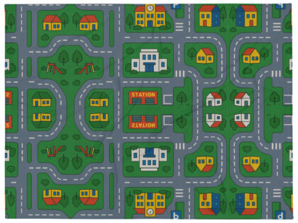 90er DDR Straßen Spielteppich Tagesdecke – Home & Living – klamottn.de