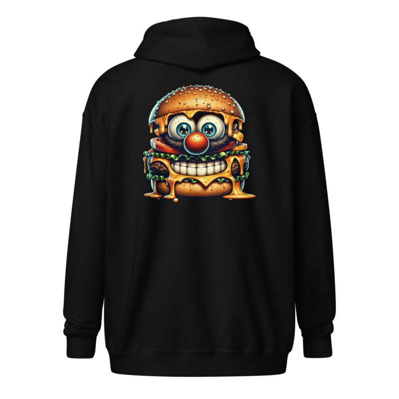 Cheeseburger Clown Unisex Heavy-Blend Zip Hoodie – Jacken – klamottn.de