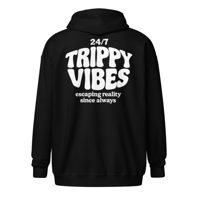 Trippy Vibes – Escaping reality since always Unisex Heavy-Blend Zip Hoodie – Jacken – klamottn.de
