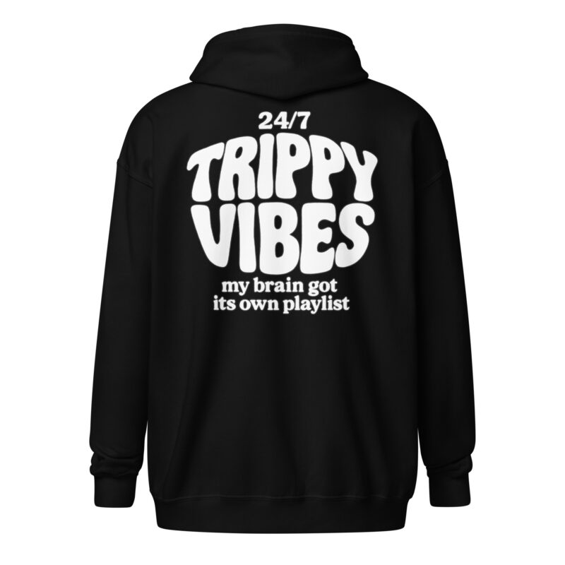 Trippy Vibes – My Brain Got Its Own Playlist Unisex Heavy-Blend Zip Hoodie – Jacken – klamottn.de
