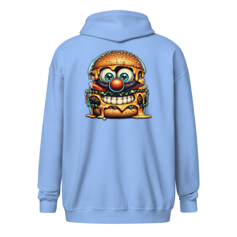 Cheeseburger Clown Unisex Heavy-Blend Zip Hoodie – Jacken – klamottn.de