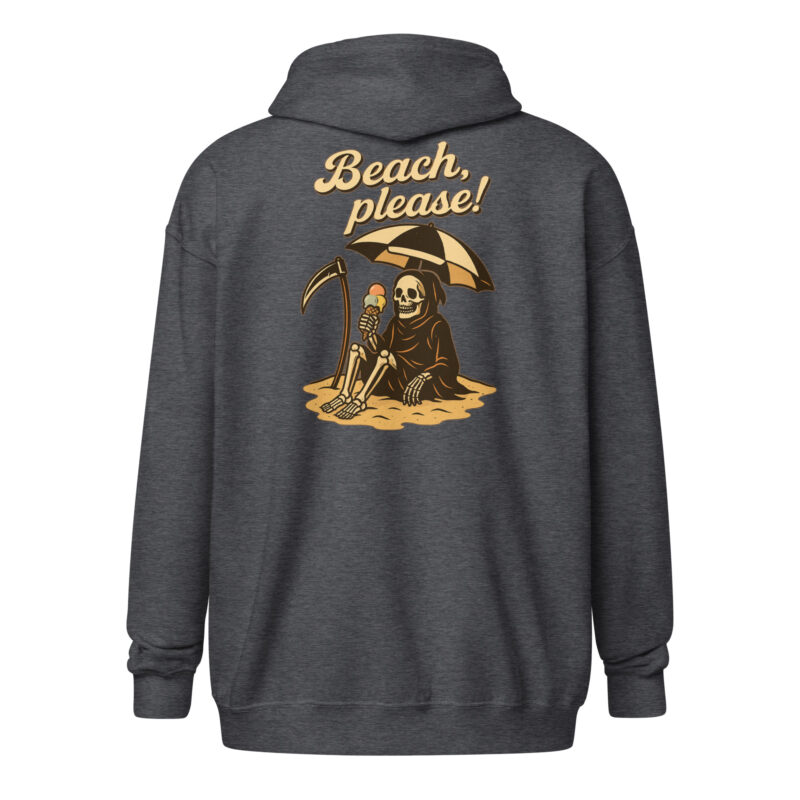 Beach, please! Unisex Heavy-Blend Zip Hoodie