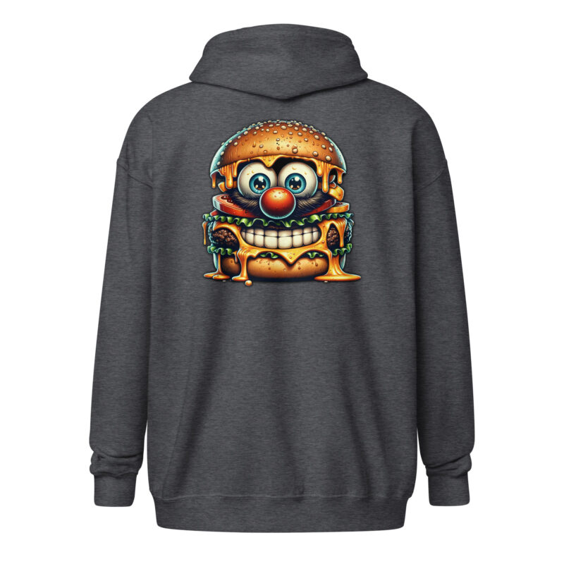 Cheeseburger Clown Unisex Heavy-Blend Zip Hoodie – Jacken – klamottn.de