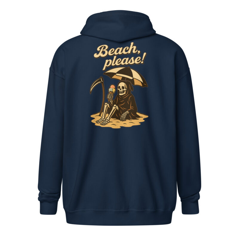 Beach, please! Unisex Heavy-Blend Zip Hoodie