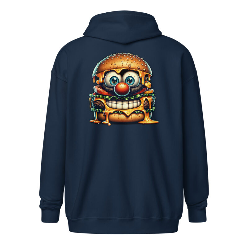 Cheeseburger Clown Unisex Heavy-Blend Zip Hoodie – Jacken – klamottn.de