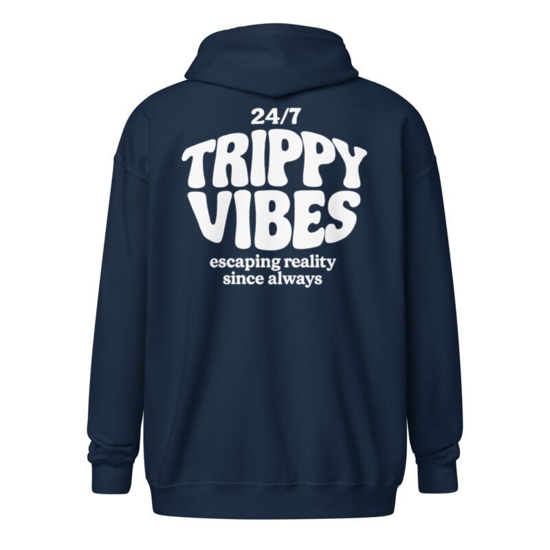 Trippy Vibes – Escaping reality since always Unisex Heavy-Blend Zip Hoodie – Jacken – klamottn.de