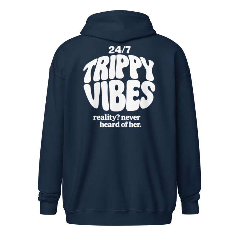 Trippy Vibes – Reality? Never heard of her Unisex Heavy-Blend Zip Hoodie – Jacken – klamottn.de