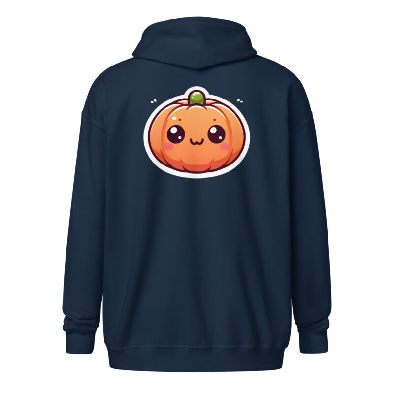 Kawaii Kürbis Unisex Heavy-Blend Zip Hoodie – Jacken – klamottn.de
