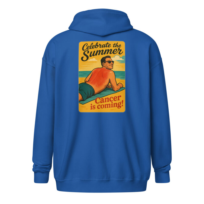 Celebrate the Summer Cancer is coming Unisex Heavy-Blend Zip Hoodie