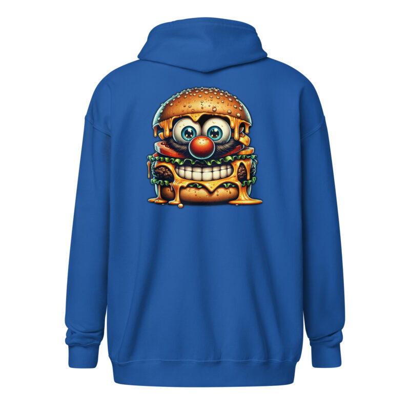 Cheeseburger Clown Unisex Heavy-Blend Zip Hoodie – Jacken – klamottn.de