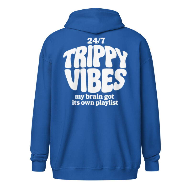 Trippy Vibes – My Brain Got Its Own Playlist Unisex Heavy-Blend Zip Hoodie – Jacken – klamottn.de