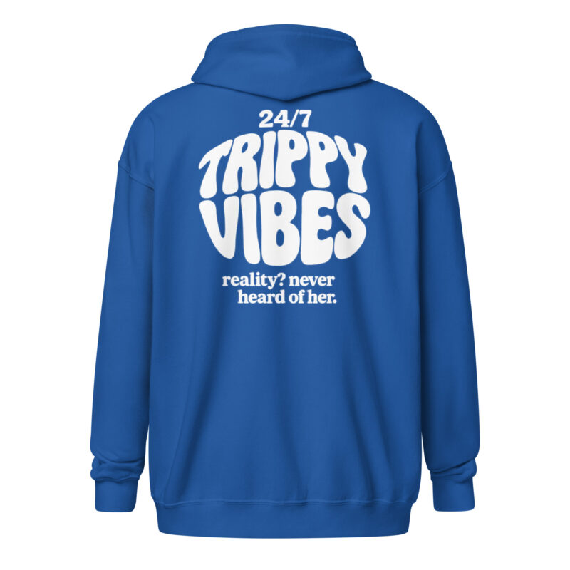Trippy Vibes – Reality? Never heard of her Unisex Heavy-Blend Zip Hoodie – Jacken – klamottn.de