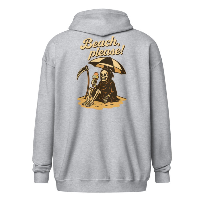 Beach, please! Unisex Heavy-Blend Zip Hoodie