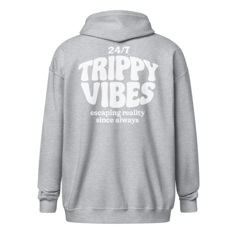 Trippy Vibes – Escaping reality since always Unisex Heavy-Blend Zip Hoodie – Jacken – klamottn.de