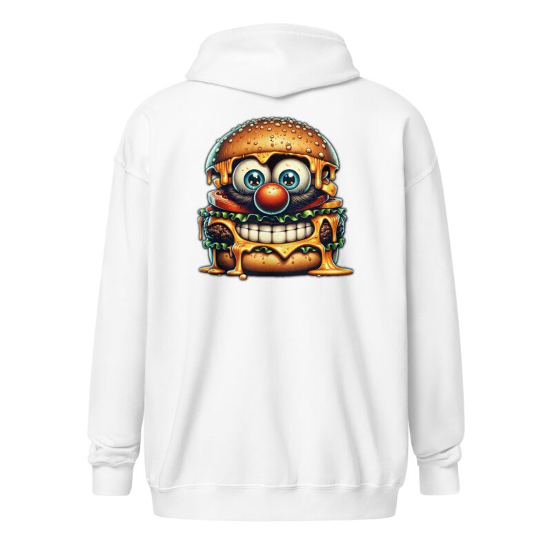 Cheeseburger Clown Unisex Heavy-Blend Zip Hoodie – Jacken – klamottn.de
